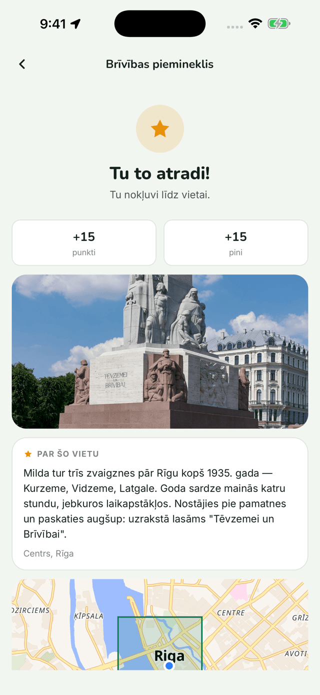 Pindela izceltā vieta — pastāvīga vieta, ko vari sasniegt reizi dienā